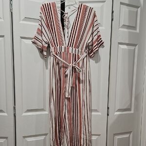 Lulus Striped Jumpsuit